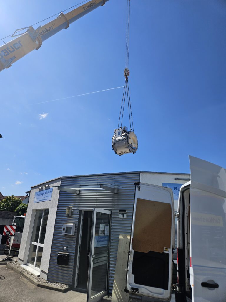 MRT Magnet Ausbringung